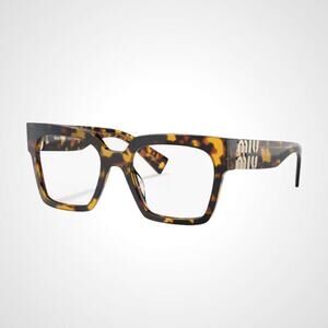 NEW MIU MIU Brown MU 04UV VAU1O1 Square Full Rim Eyeglasses Frames Rx-able 52 mm